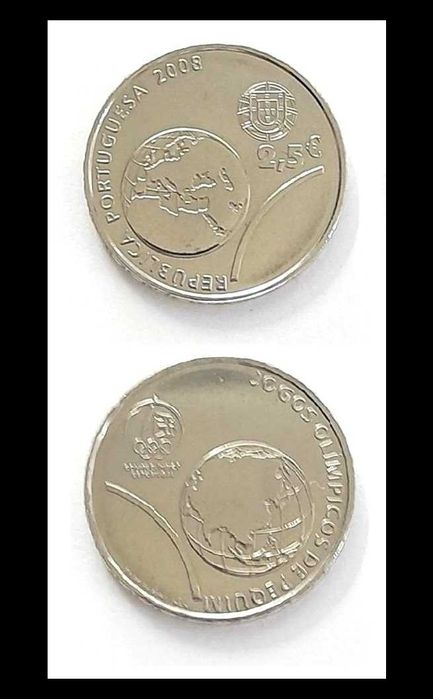 Moedas Portuguesas – 2,50€ euros (Jogos Olímpicos de Pequim)