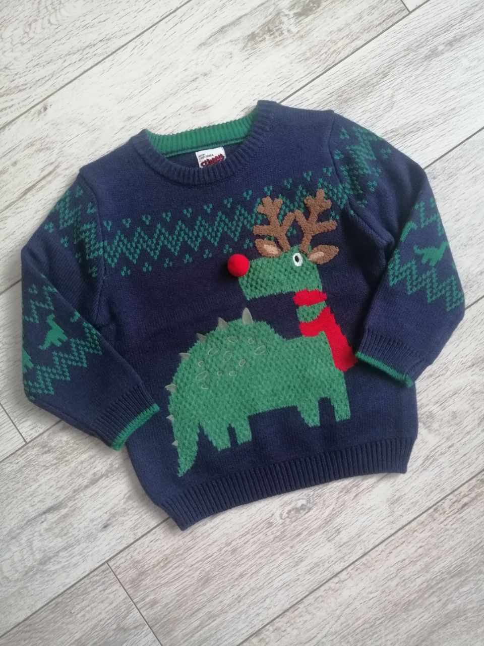 Nowy sweter świąteczny George r. 104 110