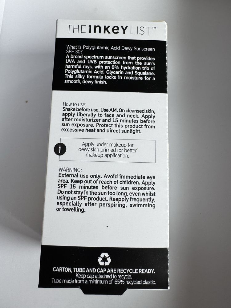 The Inkey List Polyglutamic Acid Dewy SPF30