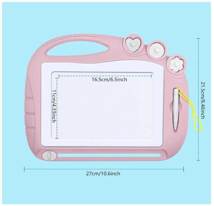 Tablica magnetyczna dla dzieci do malowania kolor różowy