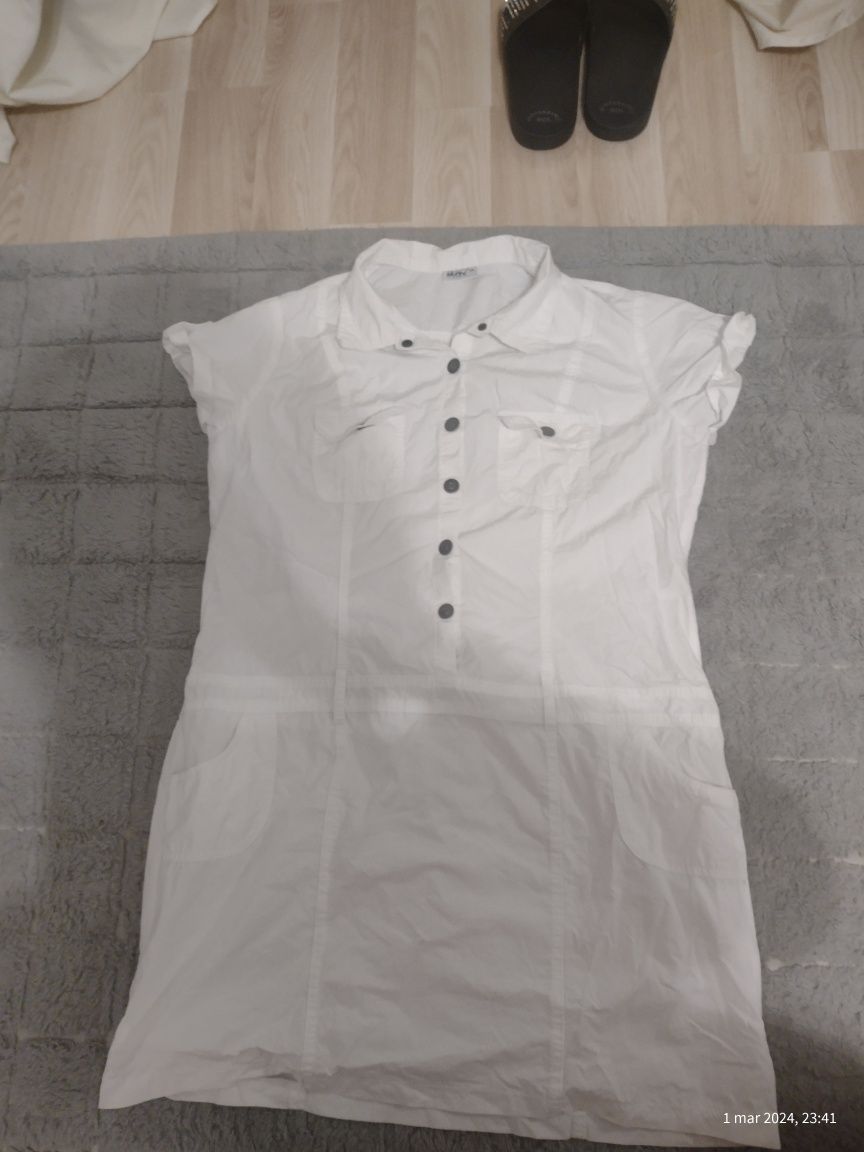 Sukienka damska biała rozmiar xl gratis kombinezon
