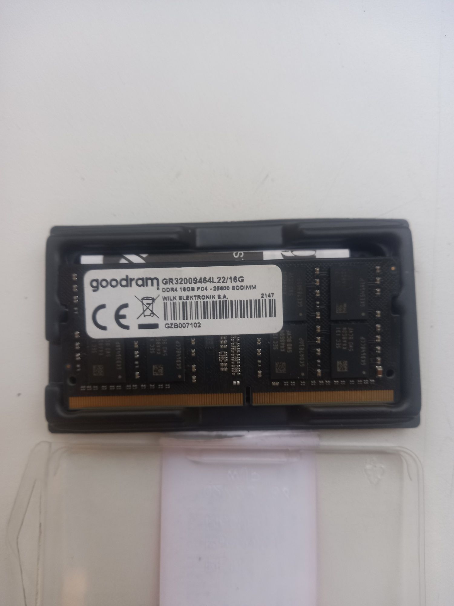 Продам оперативную память для ноутбука goodram  16g