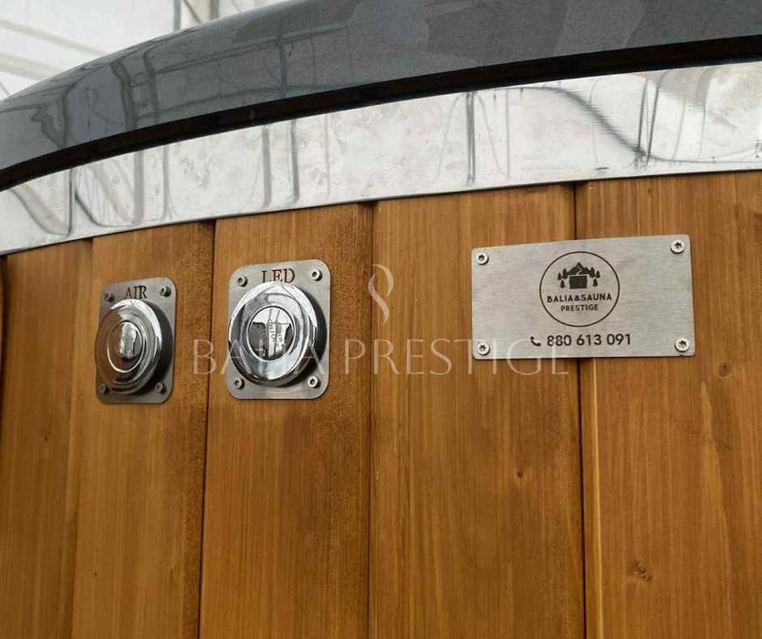 Balia ogrodowa AKRYLOWA z piecem zewnętrznym dostępna od ręki!