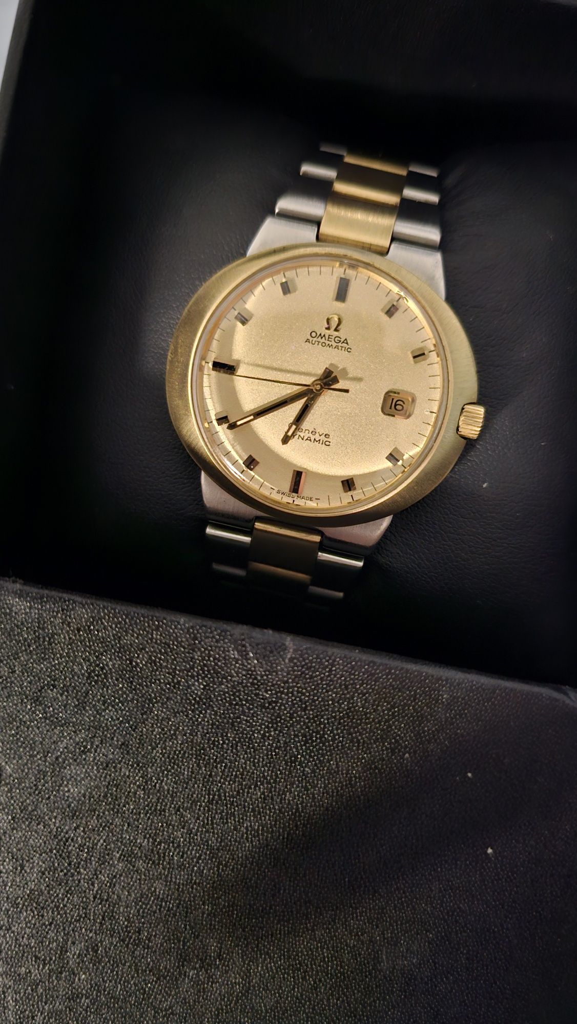 Omega Genève Dynamic Automático 41x36mm  Ouro sólido – Raríssimo