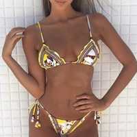 Biquini / Bikini padrão amarelo TAMANHO M NOVO