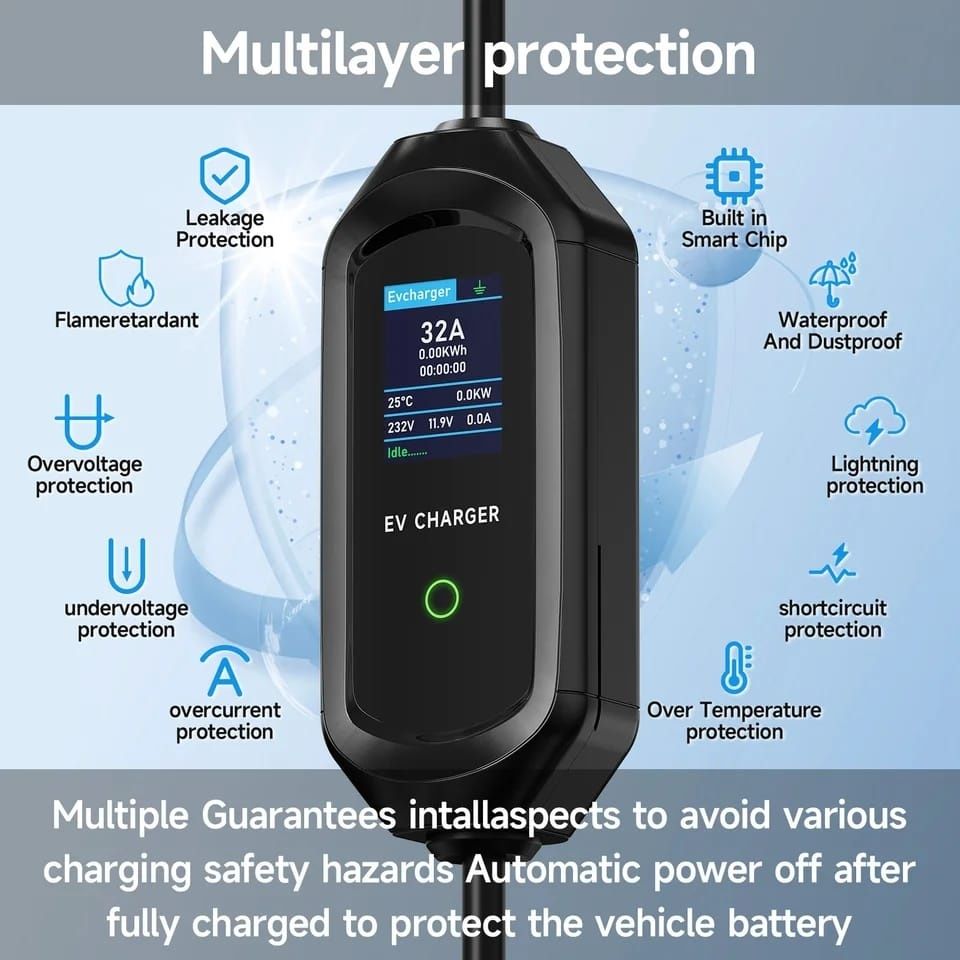 Зарядний пристрій EV-charger 7Kw, WI-FI, GBT, Тype -2