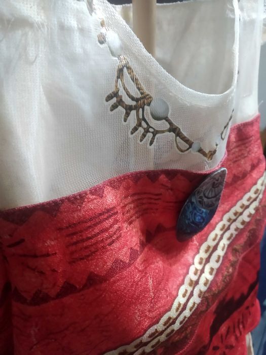 Vestido Moana Vaiana Disney Princess, estado irrepreensível Carnaval
