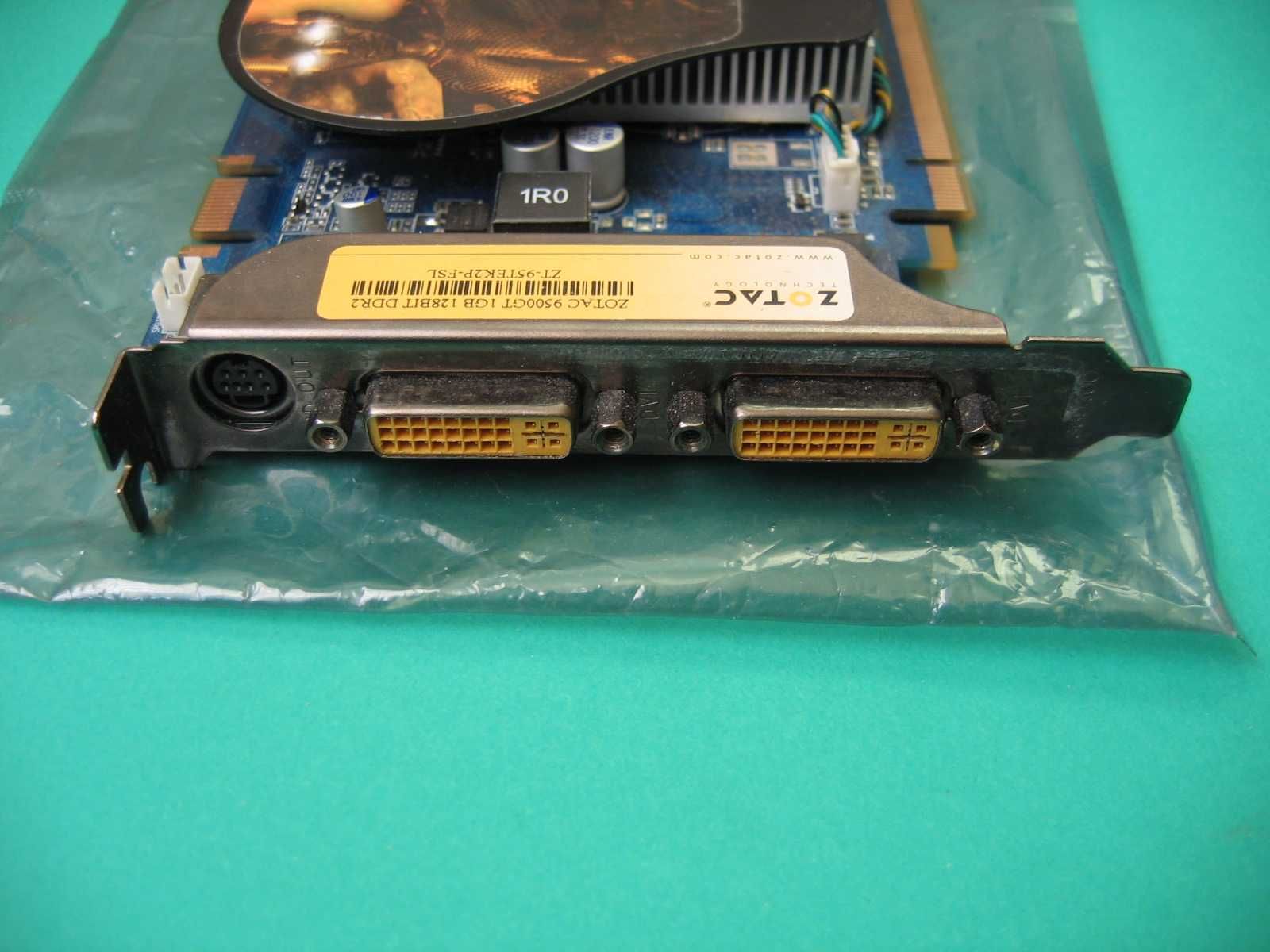 GeForce 9500GT 1Gb 128BIT  DDR2 - ZOTAC -  2 X DVI - Stan idealny