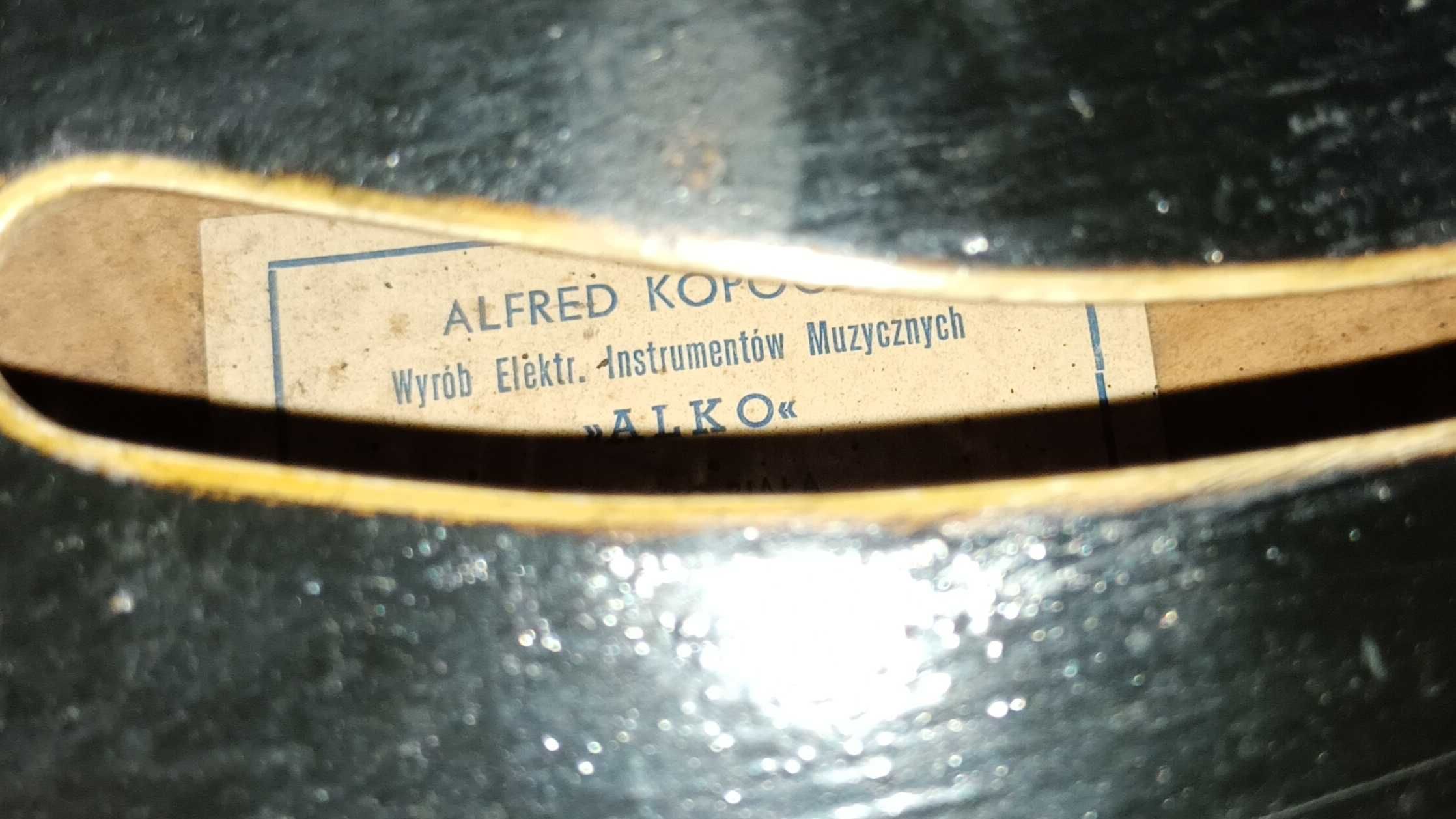 Gitara Polska  -ALKO-  Alfred Kopoczek  Bielsko -Biała lata 60te