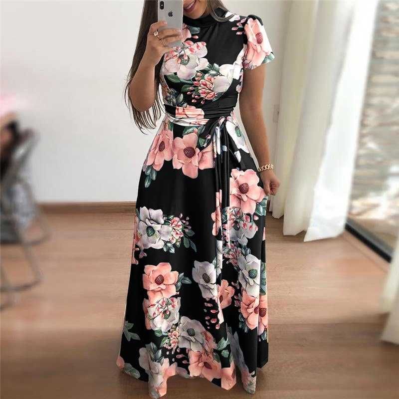 Vestidos em chiffon e elastano, muito originais e frescos