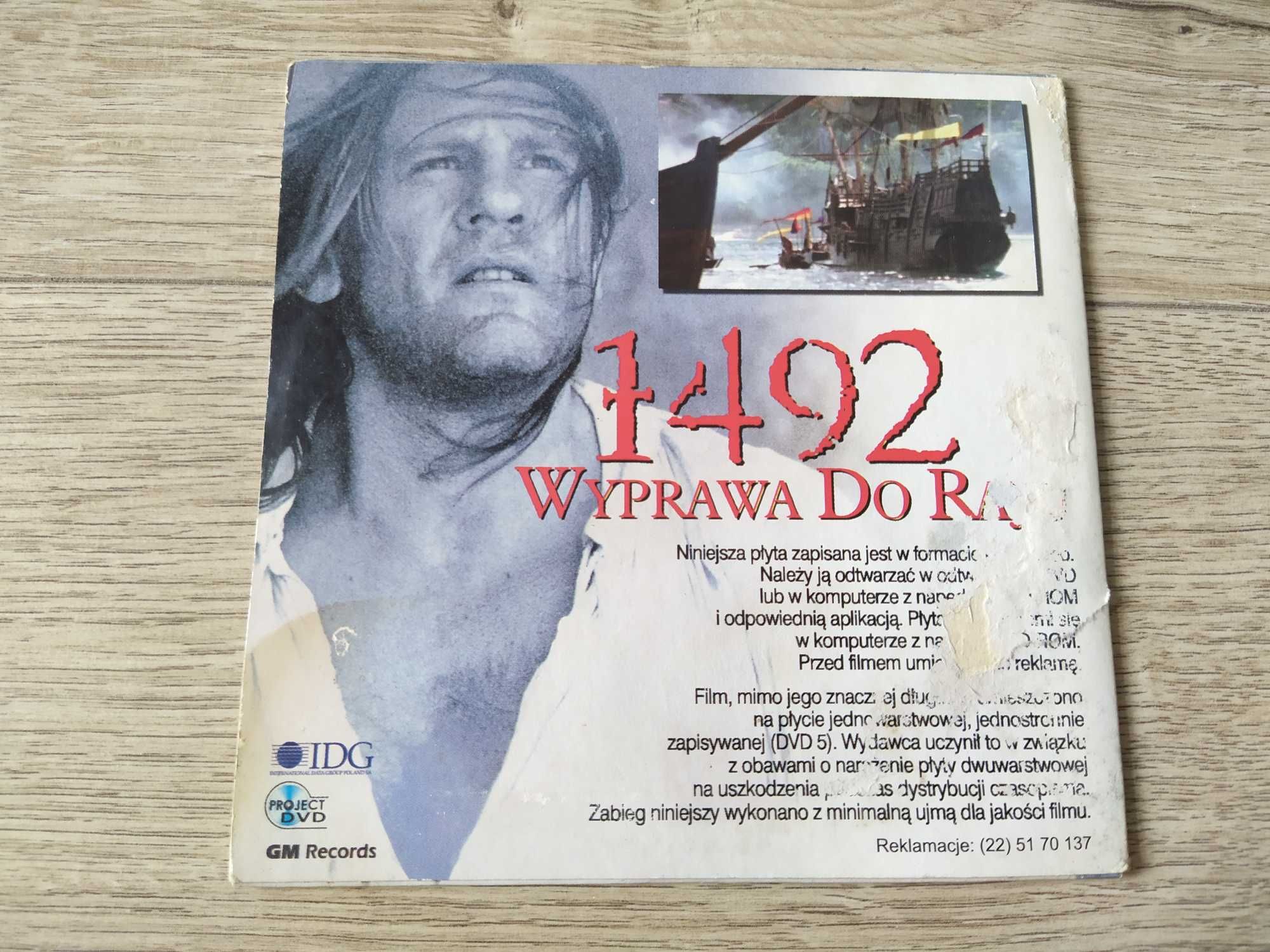1492: Wyprawa do raju DVD - 1992 - Ridley Scott - Gérard Depardieu