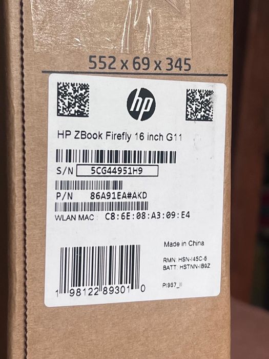 HP Zbook Firefly 16 G11 - NOWY! RTX A500, i7 ULTRA, 32GB RAM, 1TB SSD