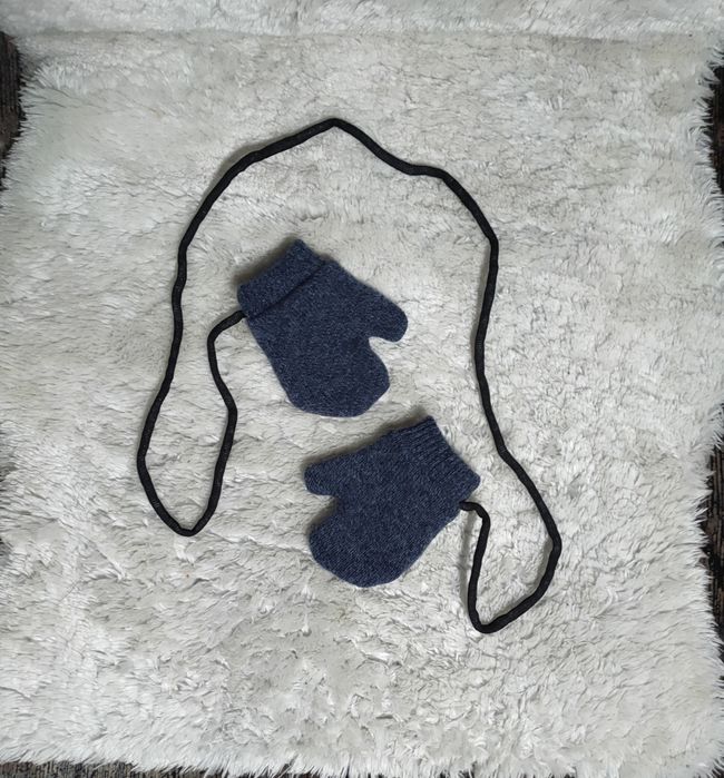 Rękawiczki dziecięce wełniane 1-2 lata Laannaland