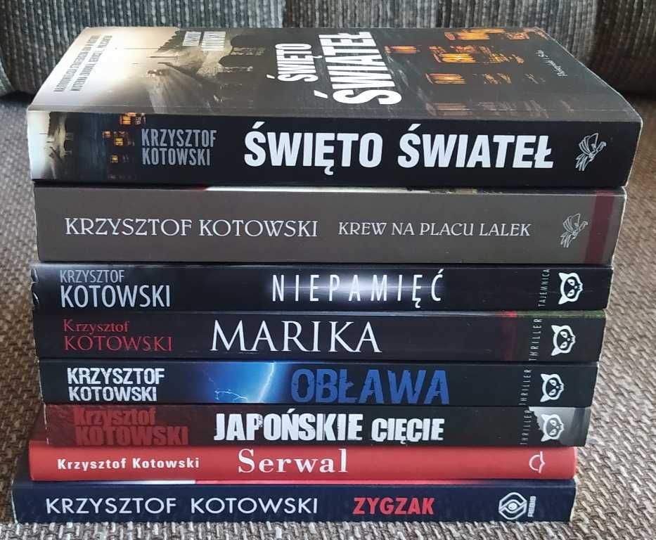 Krzysztof KOTOWSKI - zestaw 8 powieści
