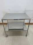 Mesa aco inox com rodas