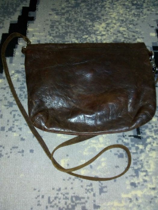 Skórzana torebka listonoszka No Są Amsterdam Stan bardzo dobry