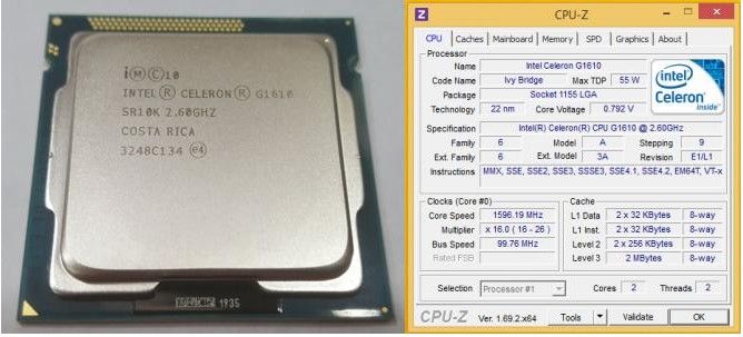 Intel® Celeron® Processor G1610 Socket 1155