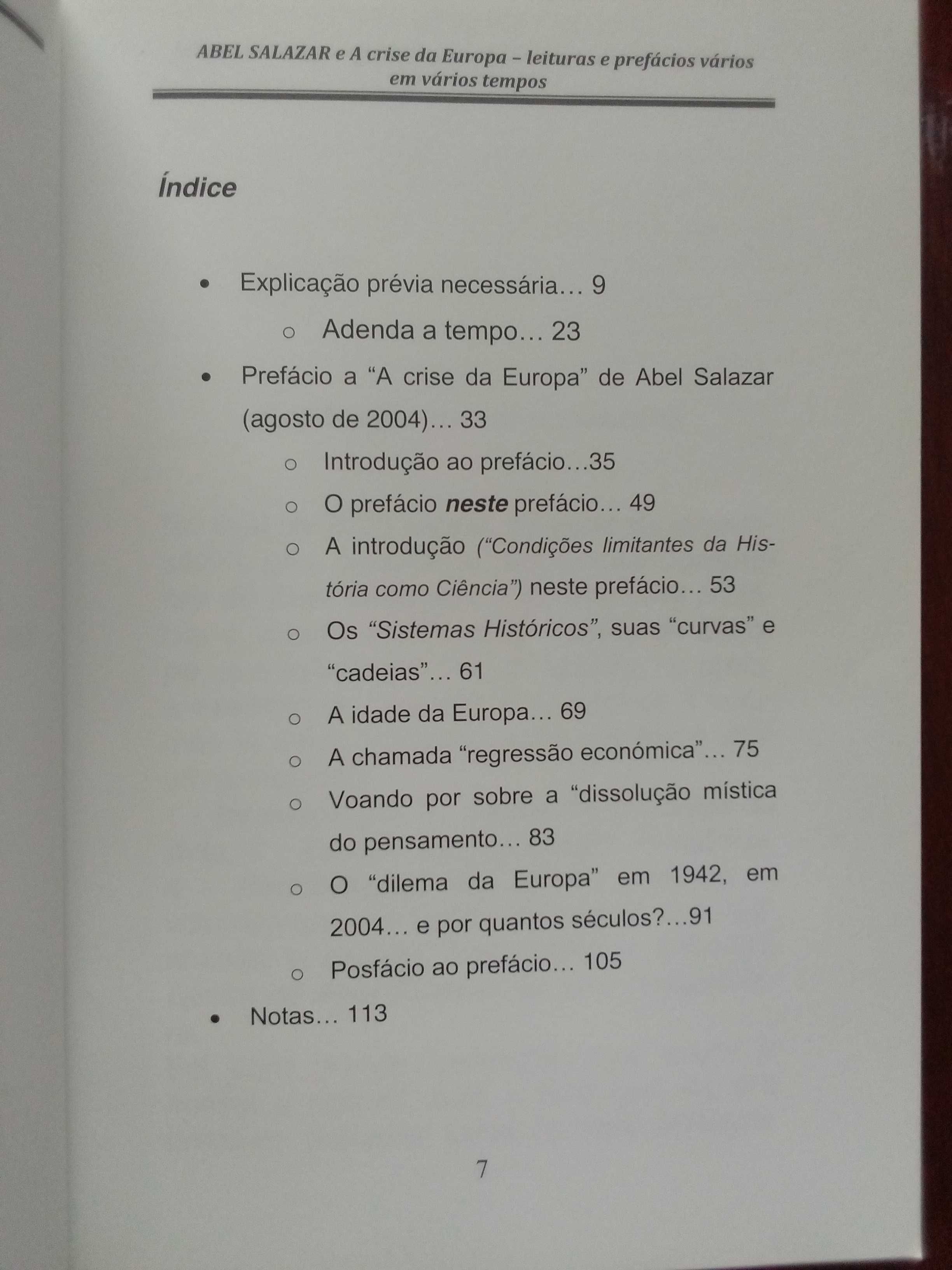 Sérgio Ribeiro - Abel Salazar e a crise da Europa [autografado]