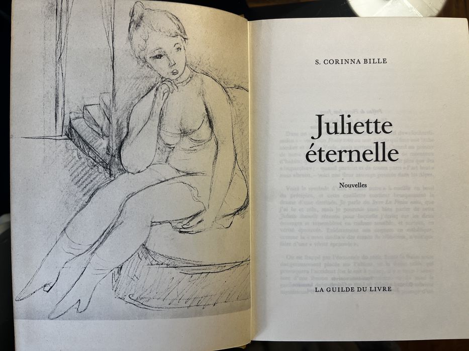 Nouvelles S. Corinna Bille “ Juliete éternelle”