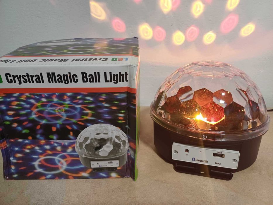 Super efekt Półkula LED USB/BT z wbudowanym głośnikiem+pilot