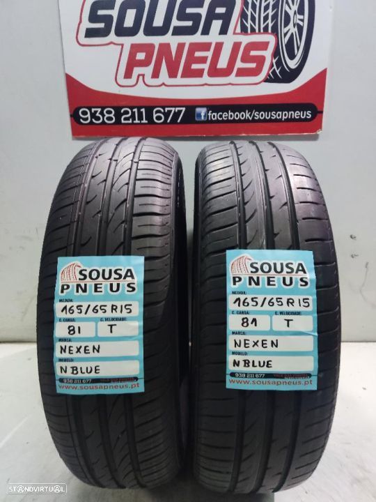 2 pneus semi novos 165-65r15 nexen - oferta dos portes