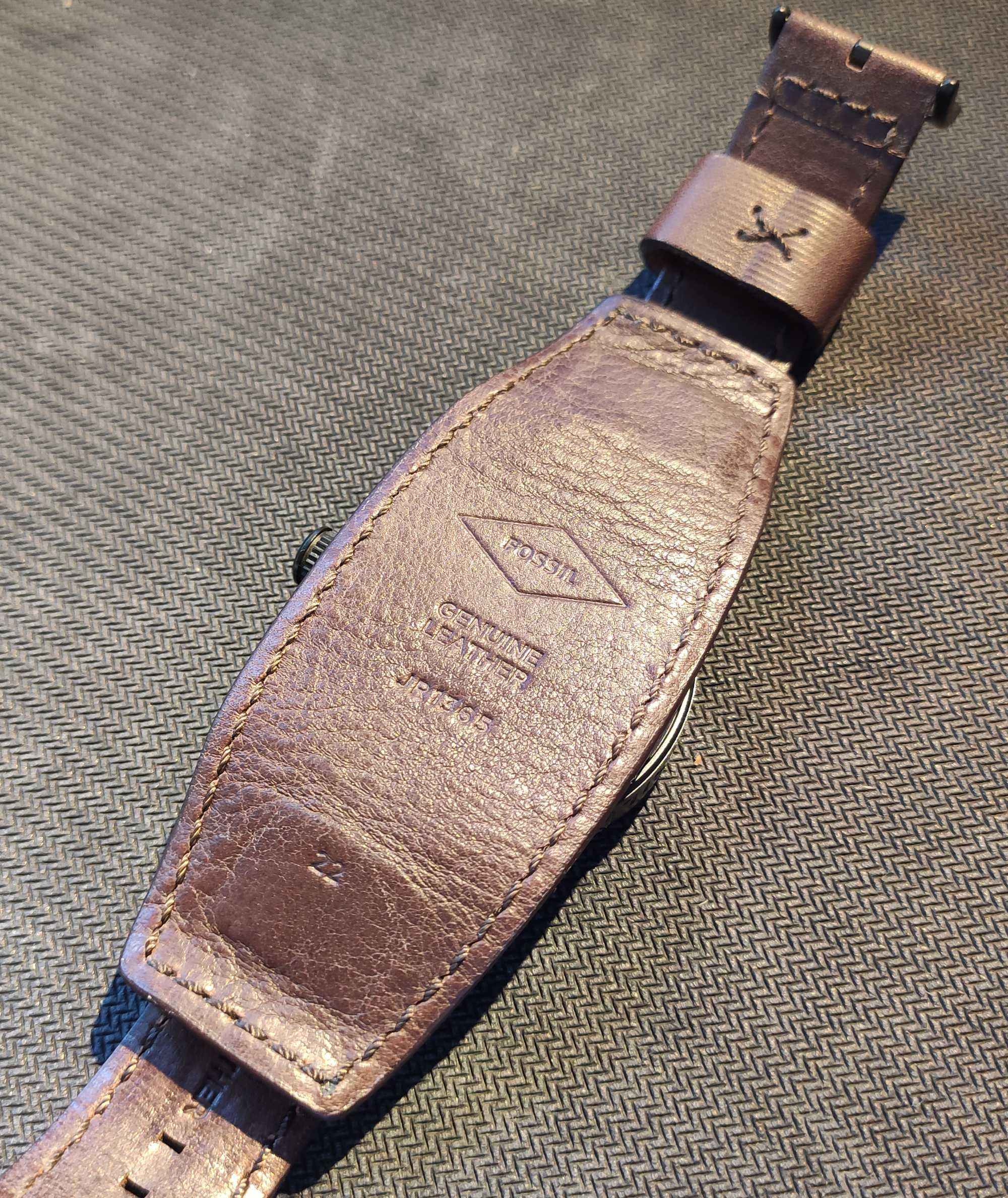 Zegarek męski Fossil jr1365 Leather - SKÓRA