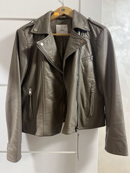 Кожанная куртка Mango р.М