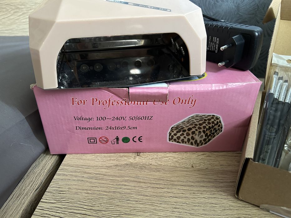 Zestaw do paznokci akrylożel + lampa UV LED+CCFL 36W