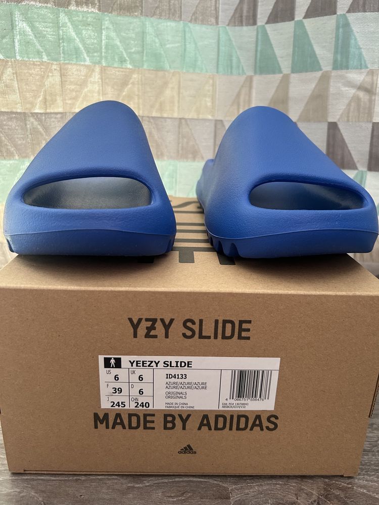 Klapki Adidas YEEZY SLIDE AZURE 39 damskie klapki gumowe kanye west