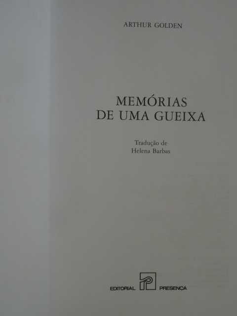 Memórias de Uma Gueixa de Arthur Golden