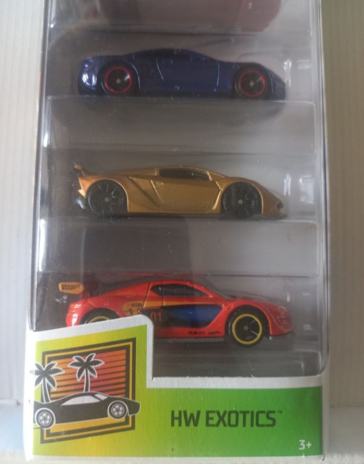 Pack 5 hot wheels exotics