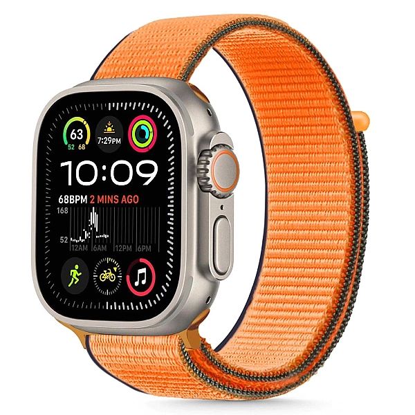 Pasek Tech-Protect Nylon na Apple Watch 44 / 45 / 46 / 49 mm - pomarań