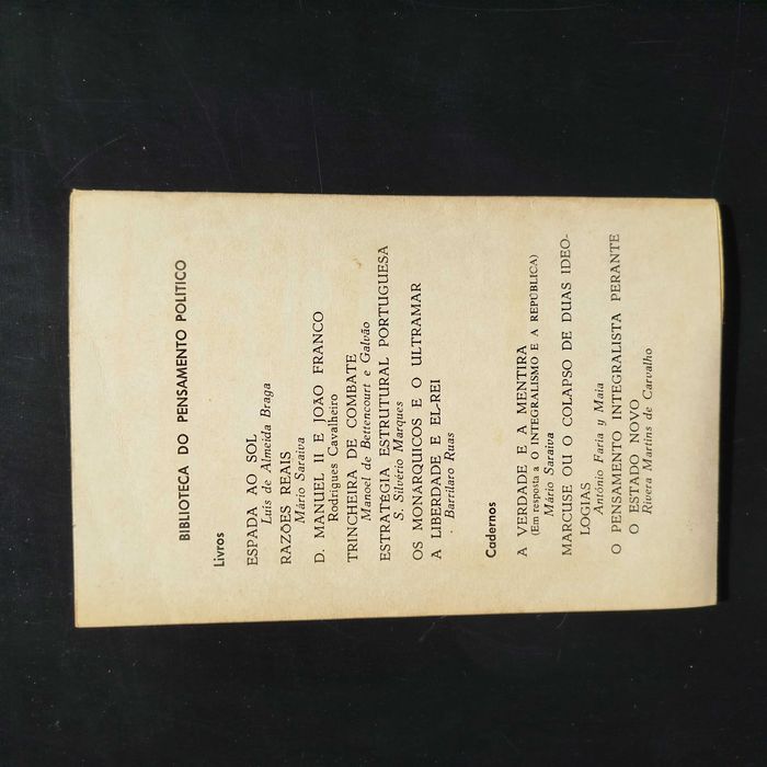 O Pensamento Integralista Perante o Estado Novo - Rivera M.  Carvalho