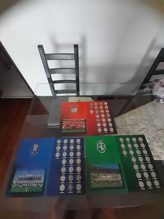 coleção completa dos 3 Clubes do futebol em moedas ou individualmente