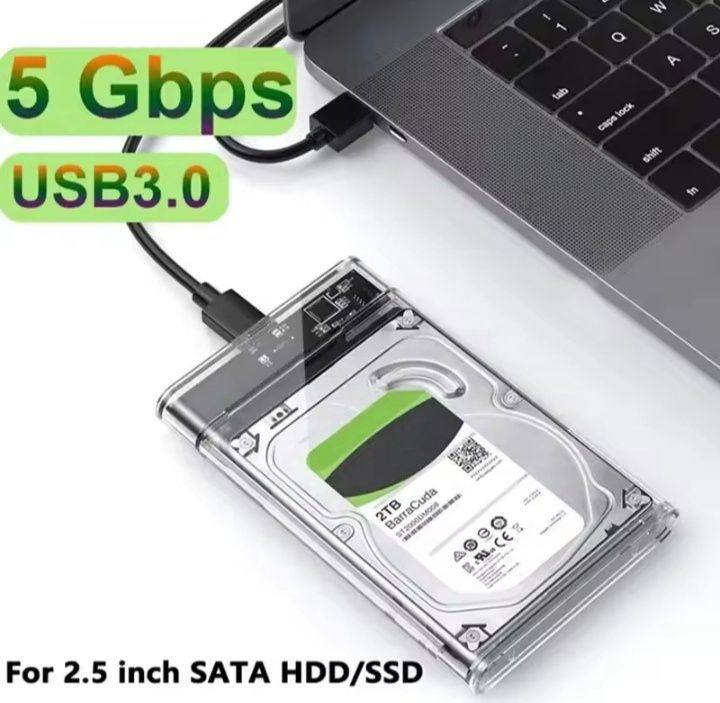 Внешний карман для жёсткого диска hdd/ssd к компьютеру/ноутбуку
