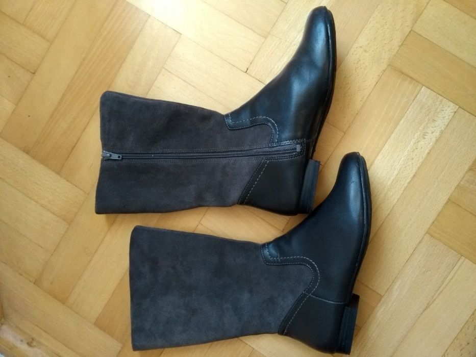 CLARKS Botki kozaki skóra 37