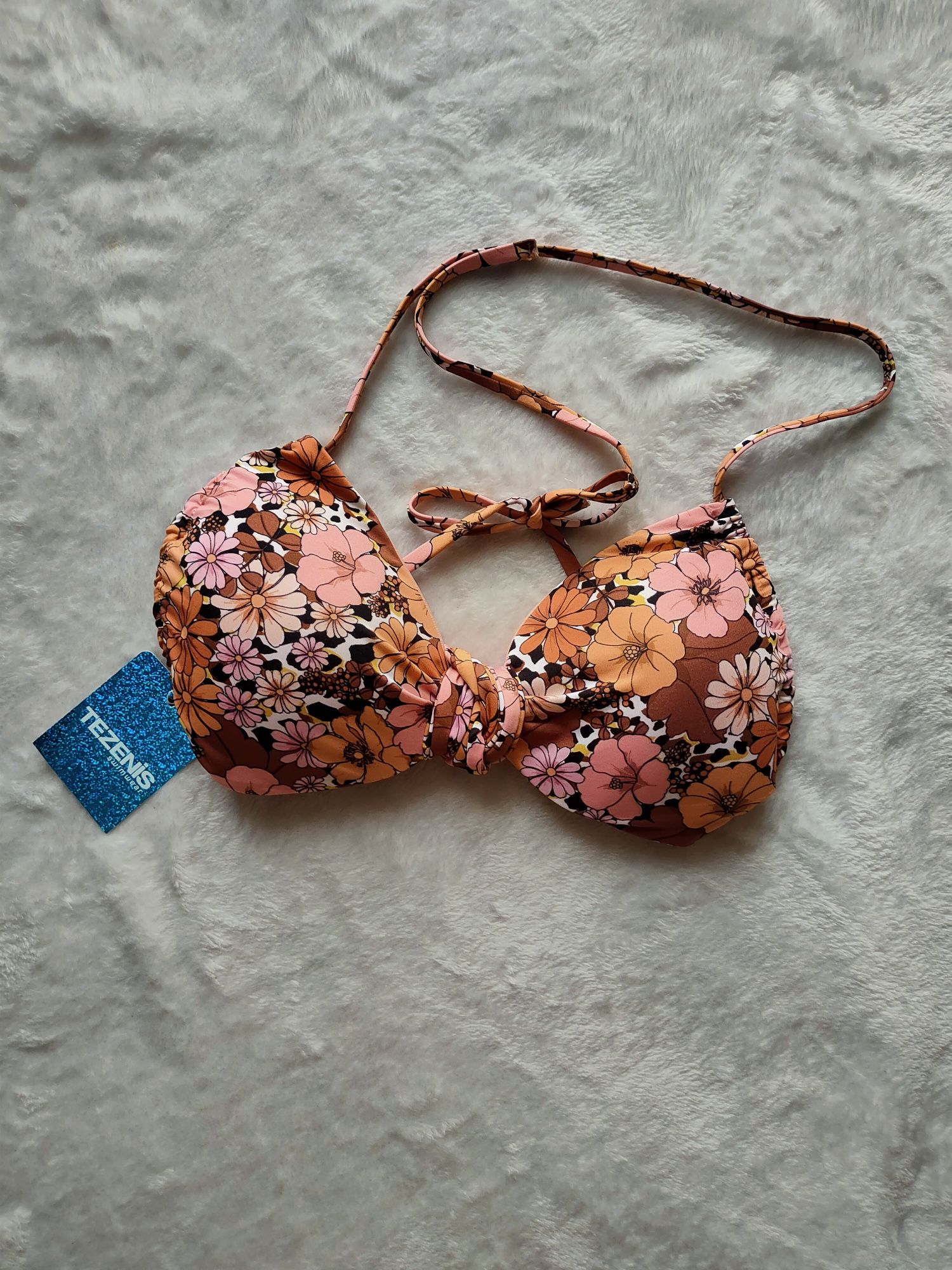 Góra od bikini w kwiaty Tezenis