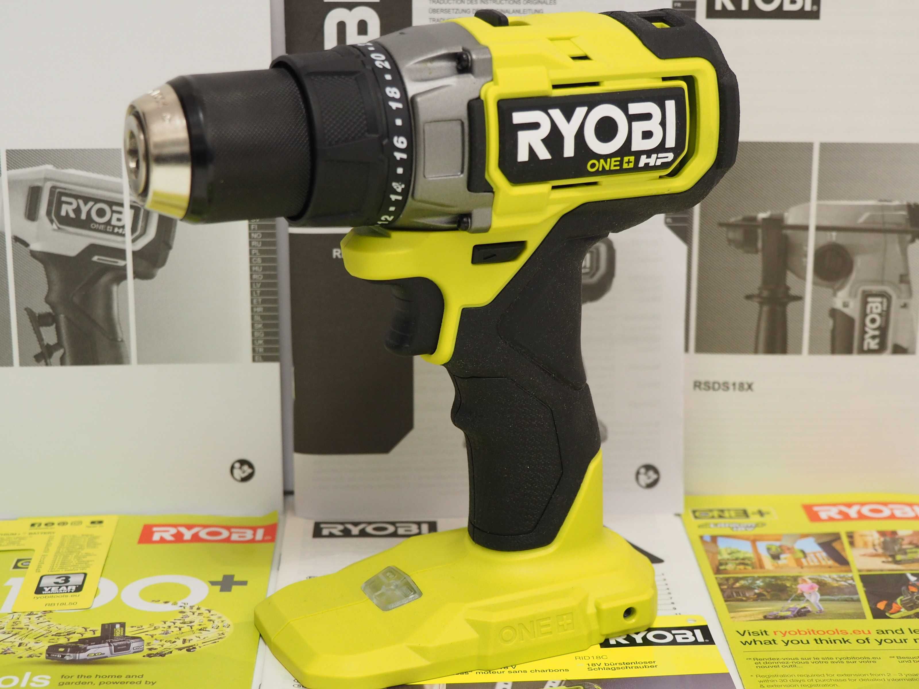 RYOBI RDD 18 X wkretarka bezszczotkowa Moc 95Nm Germany