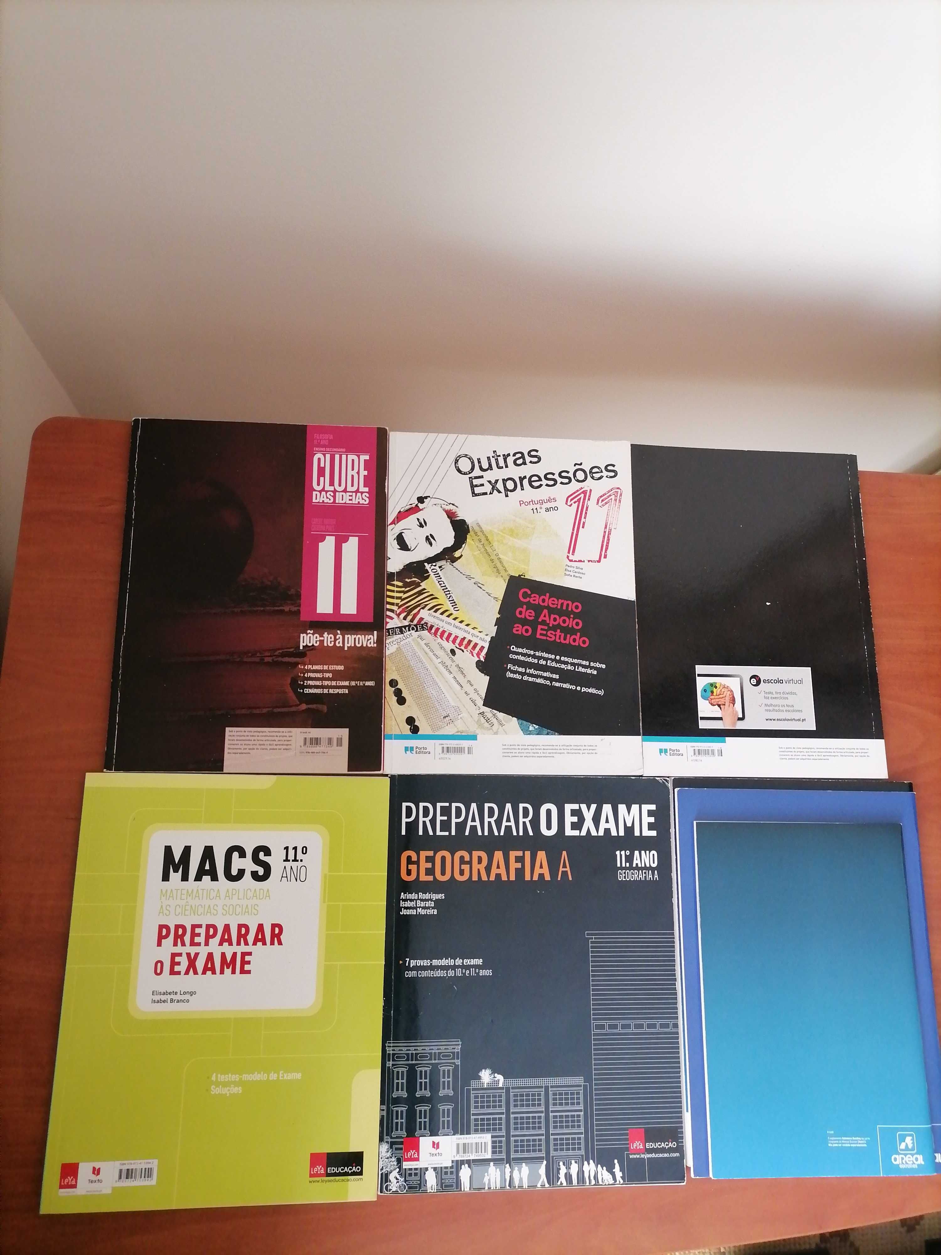 Conjunto dos cadernos de atividades do 11°ano