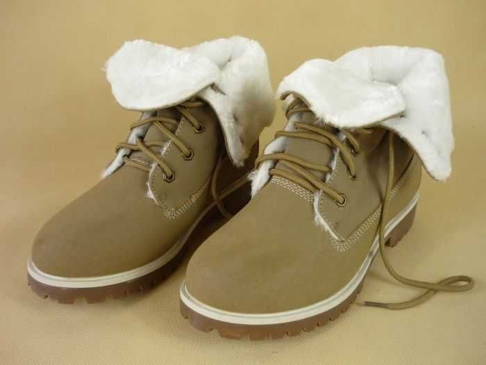 BUTY zimowe OCIEPLANE V&T camel rozmiar 45