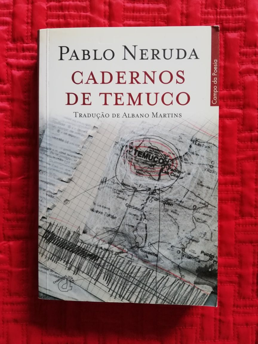 Livro de Poesia "Cadernos de Temuco", Pablo Neruda