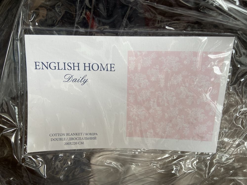 Покрывало, плед, одеяло English home 200*220