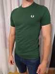 Zielona koszulka t-shirt Fred Perry,  S butelkowa