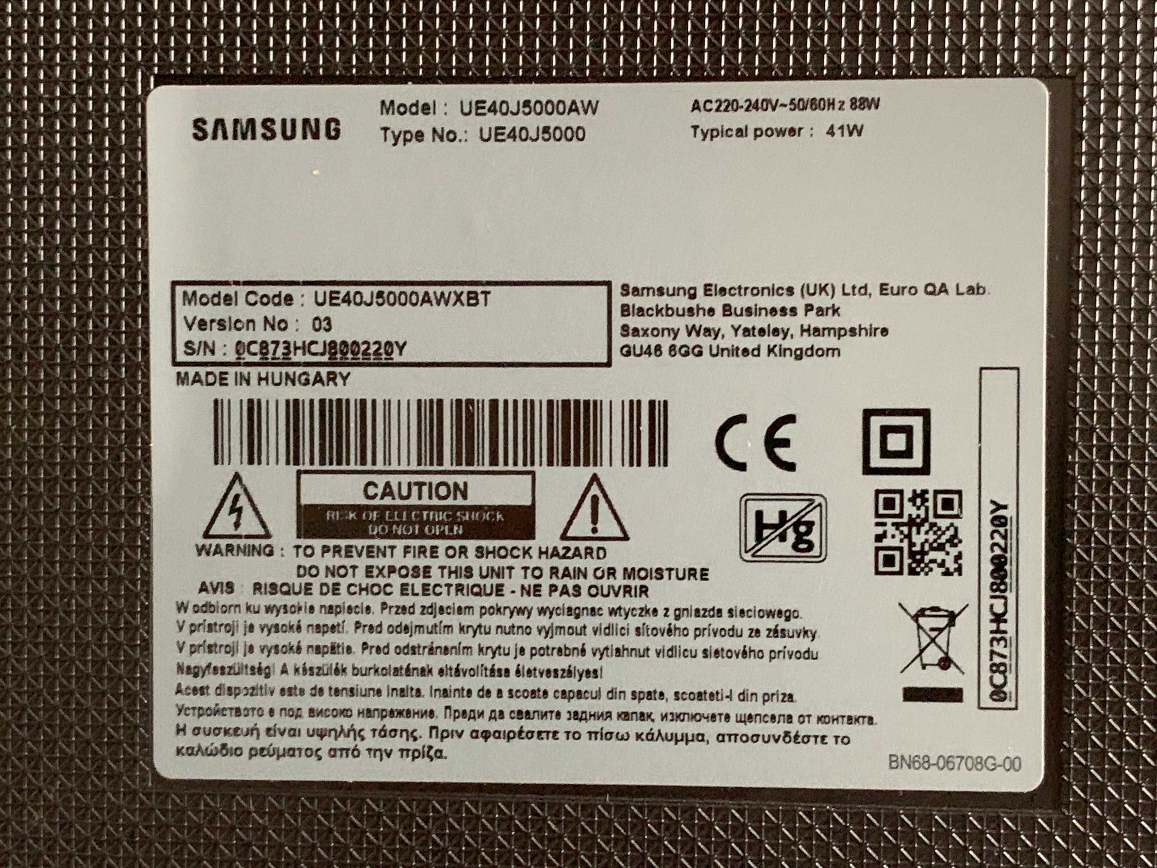 Samsung UE40J5000AW