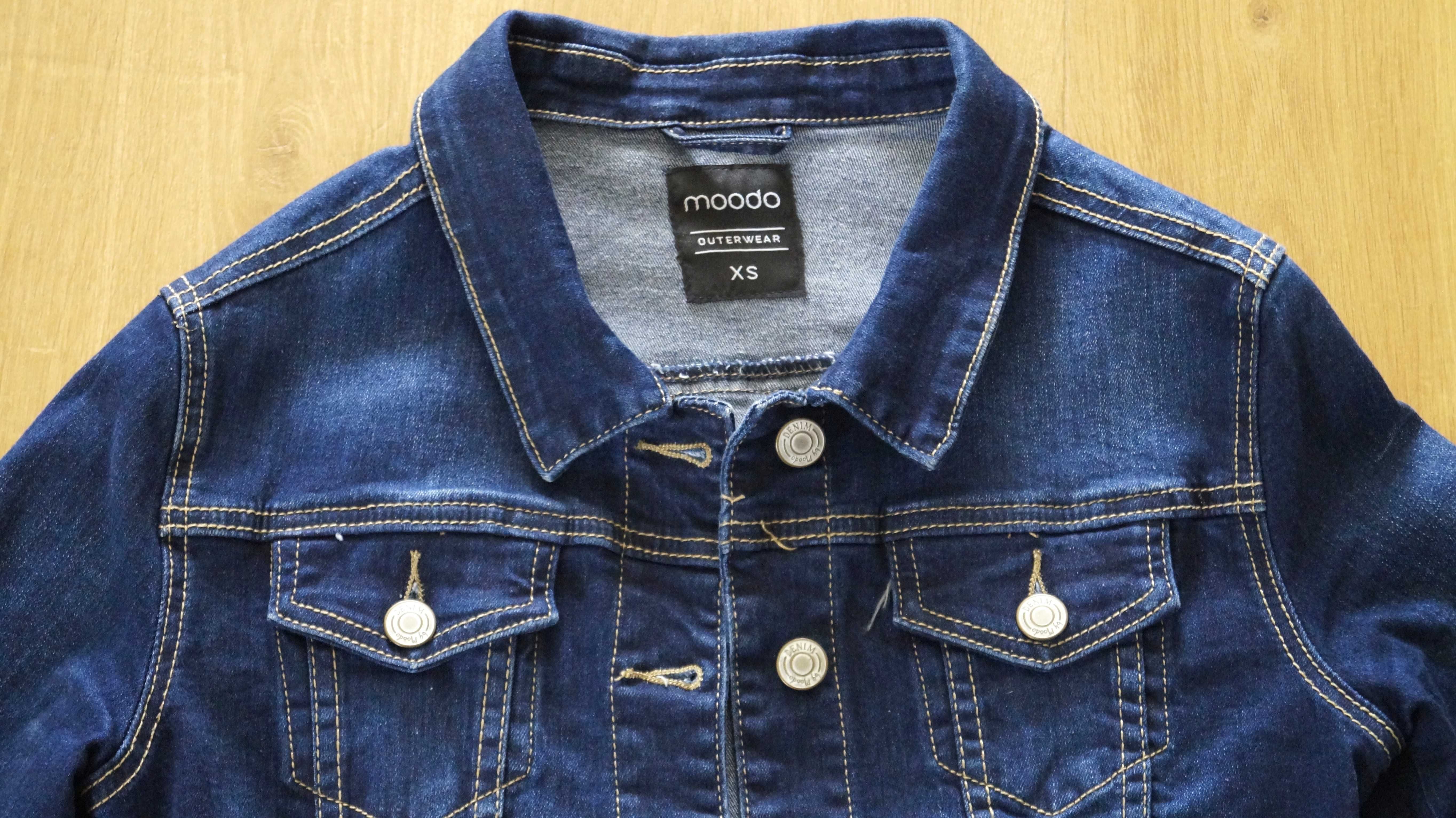 Jeansowa katana, moodo, r. XS, ciemny granat, jak nowa
