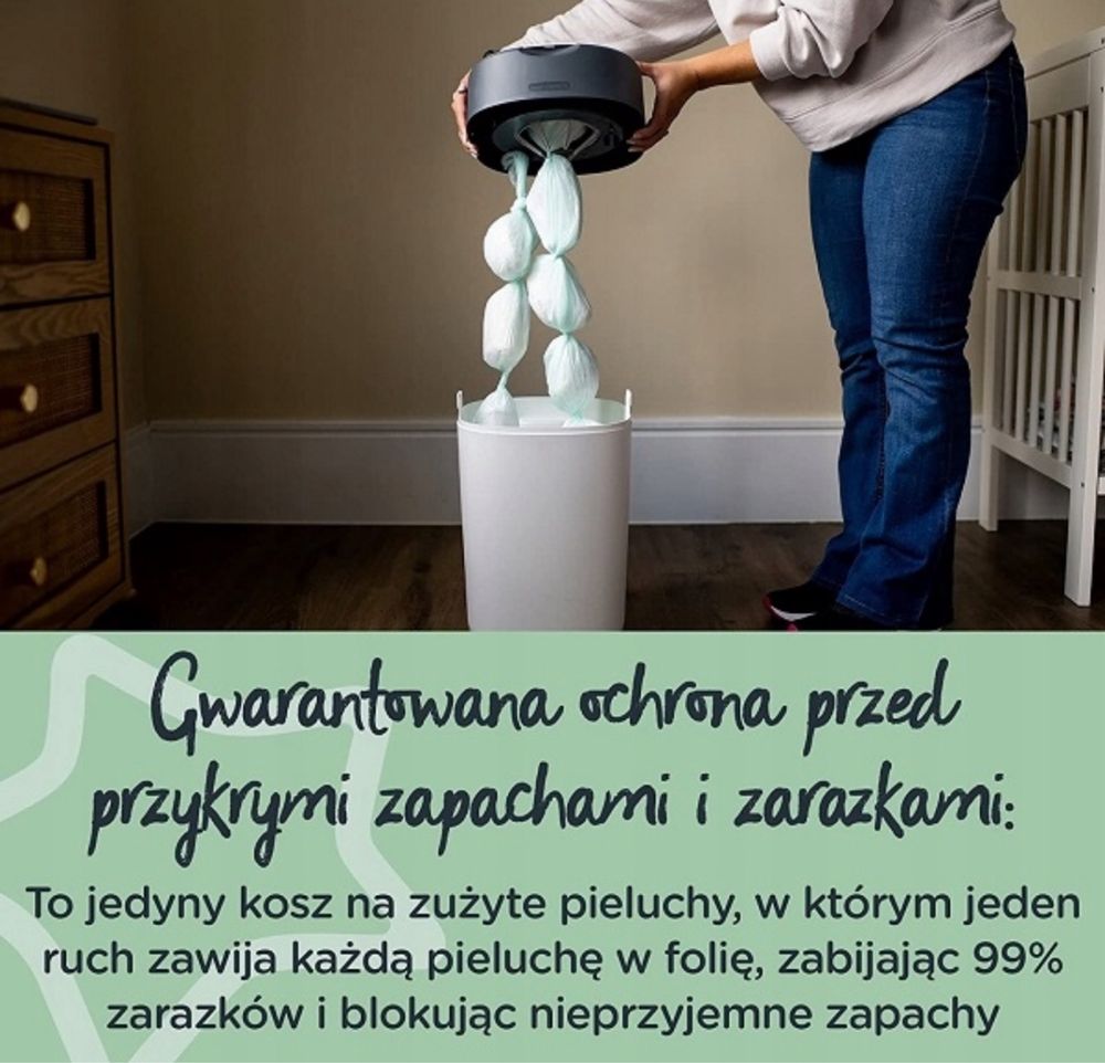 Kosz kompaktowy Pojemnik na zużyte • Pieluchy • Tommee Tippee Twist