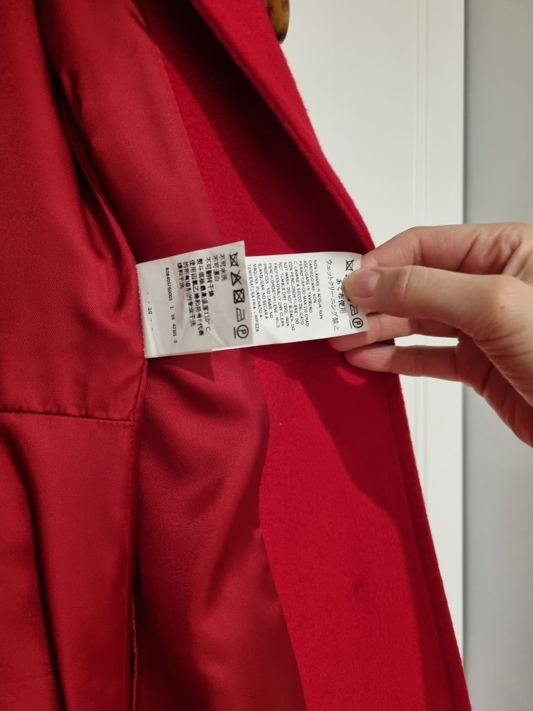 Płaszcz damski wełniany, oryginalny produkt Max Mara