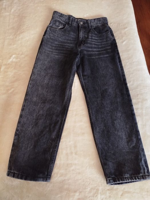 Spodnie dżinsy idealne czarne 146