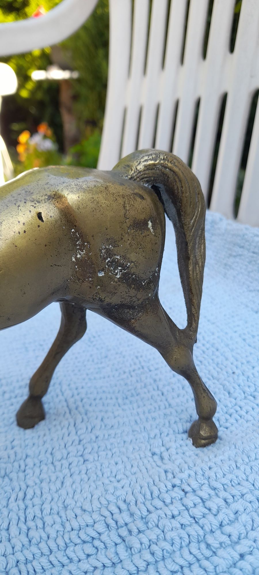 Kon mosiezny figurka konia z pelnego mosiadzu 3,1kg
