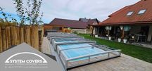 Zadaszenie basenowe, basenu, 370 x 1050 x 80 cm - System Covers